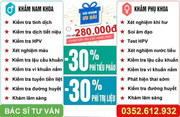Gói khám nam khoa - phụ khoa tổng quát